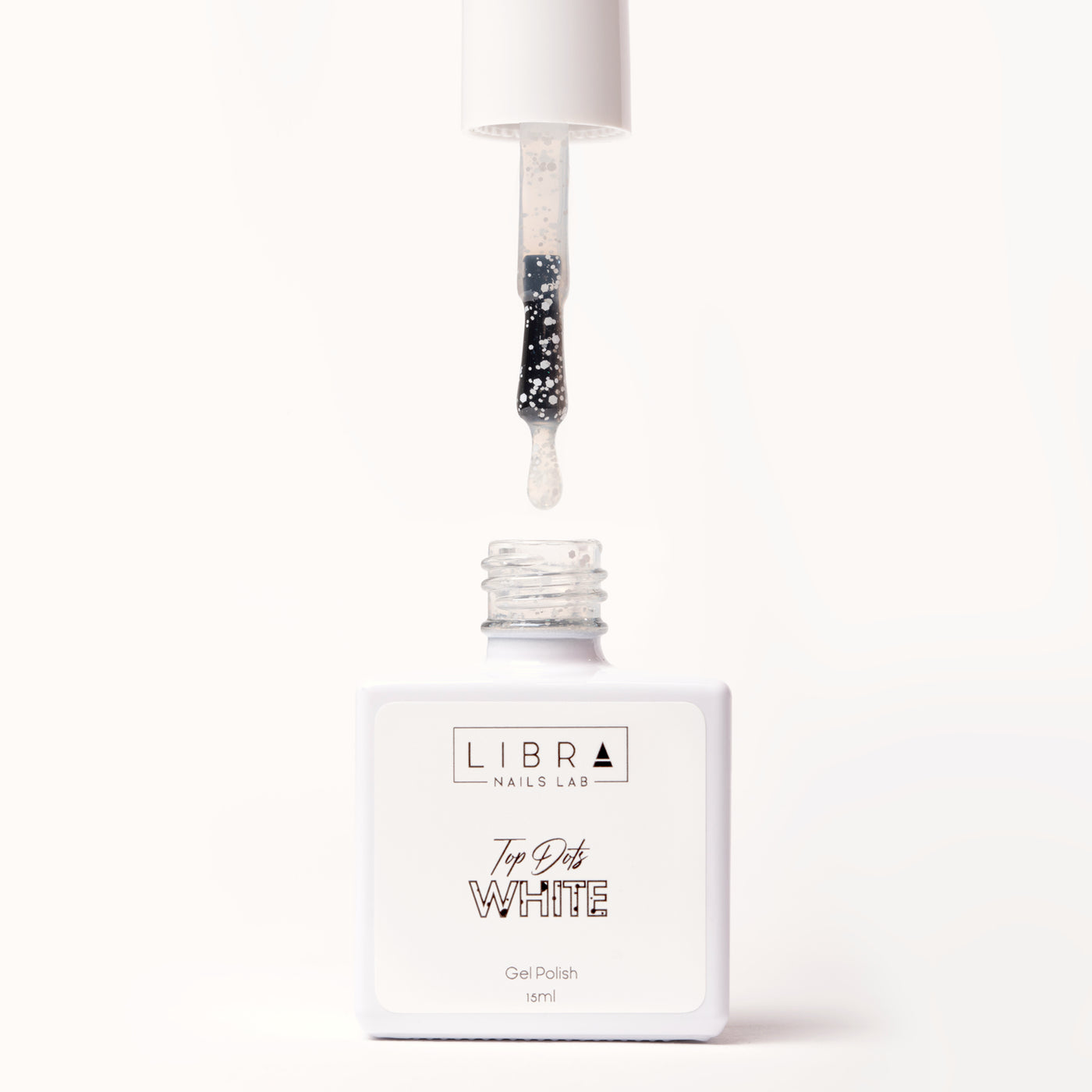 Top Dots White -  Top Coat Lucido con Pois