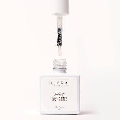 Top Dots White -  Top Coat Lucido con Pois