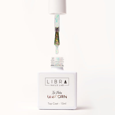 Top Flakes Unicorn-  Top Coat Lucido con scaglie 15ml